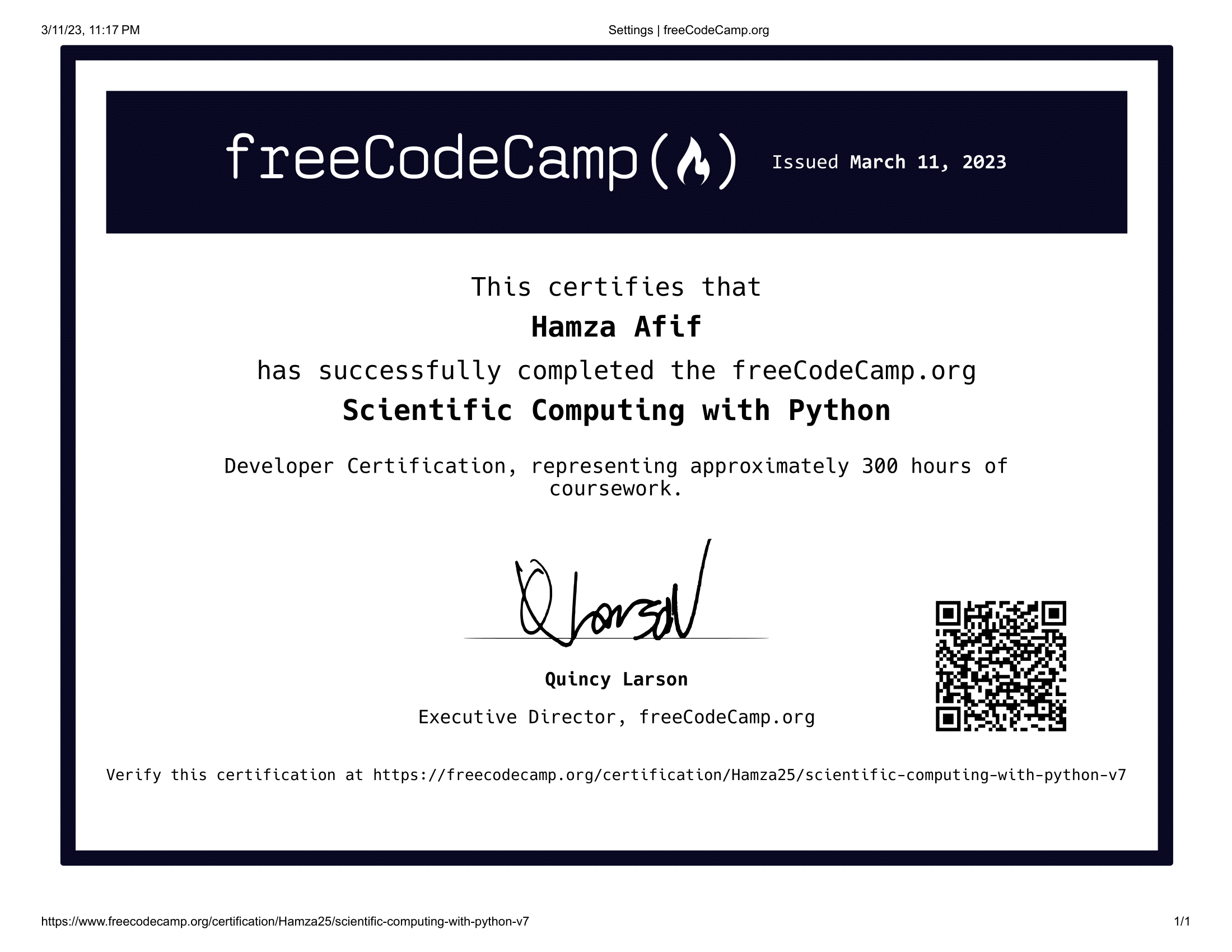 Scientific Computing with Python